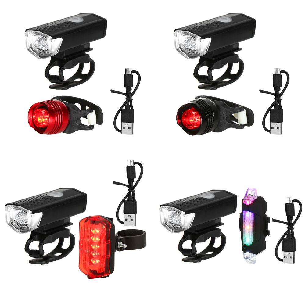 HS Đèn Pha LED Sạc USB Cho Xe Đạp