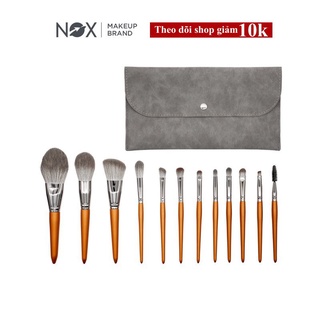 Set 12 cọ NOX đánh phấn trang điểm mắt tiện dụng chất lượng cao
