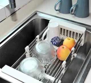 Rổ inox gấp gọn