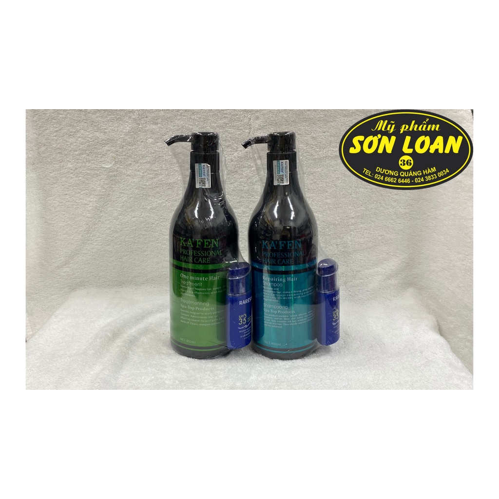 Cặp dầu cặp gội + xả KAFEN Xanh CHÍNH HÃNG siêu mềm mượt
