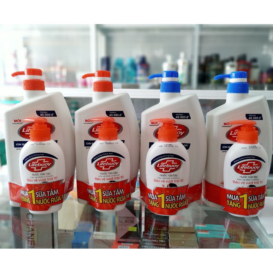 Sữa tắm Lifebuoy ion bạc 850g