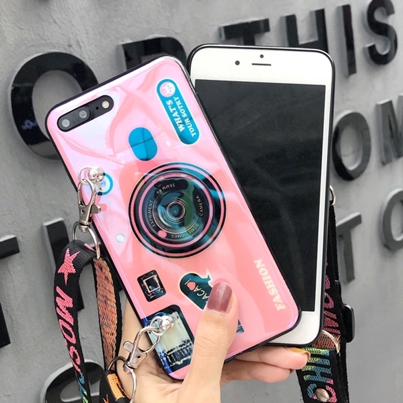 Ốp Điện Thoại Kiểu Camera Cho Oppo A57 2022 A76 A96 A74 A95 Reno 7 7Z 6 5 5G 4G A15 2020 Realme C35 9 Pro
