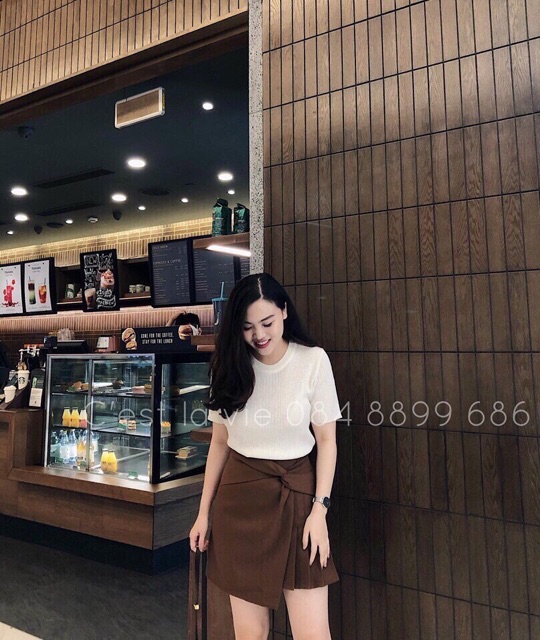 Bán sỉ chân váy xoắn eo tà lệch | BigBuy360 - bigbuy360.vn
