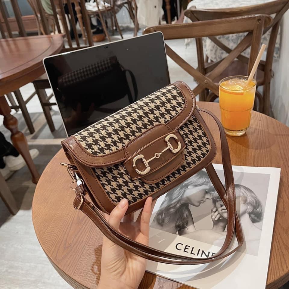 Túi hộp họa tiết caro T79 SUSTORE