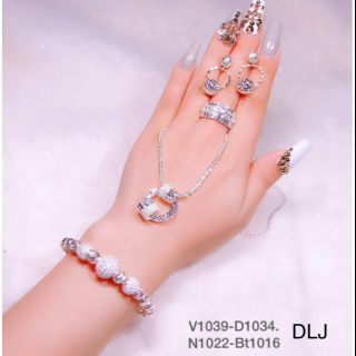 Bộ trang sức bạc ý 925 siêu đẹp và sang