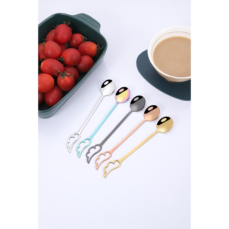 Muỗng Cà Phê Bằng Thép Không Gỉ 304 Thiết Kế Sáng Tạo