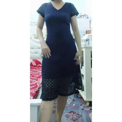 Thanh lý đầm ren thun đẹp dưới 55kg