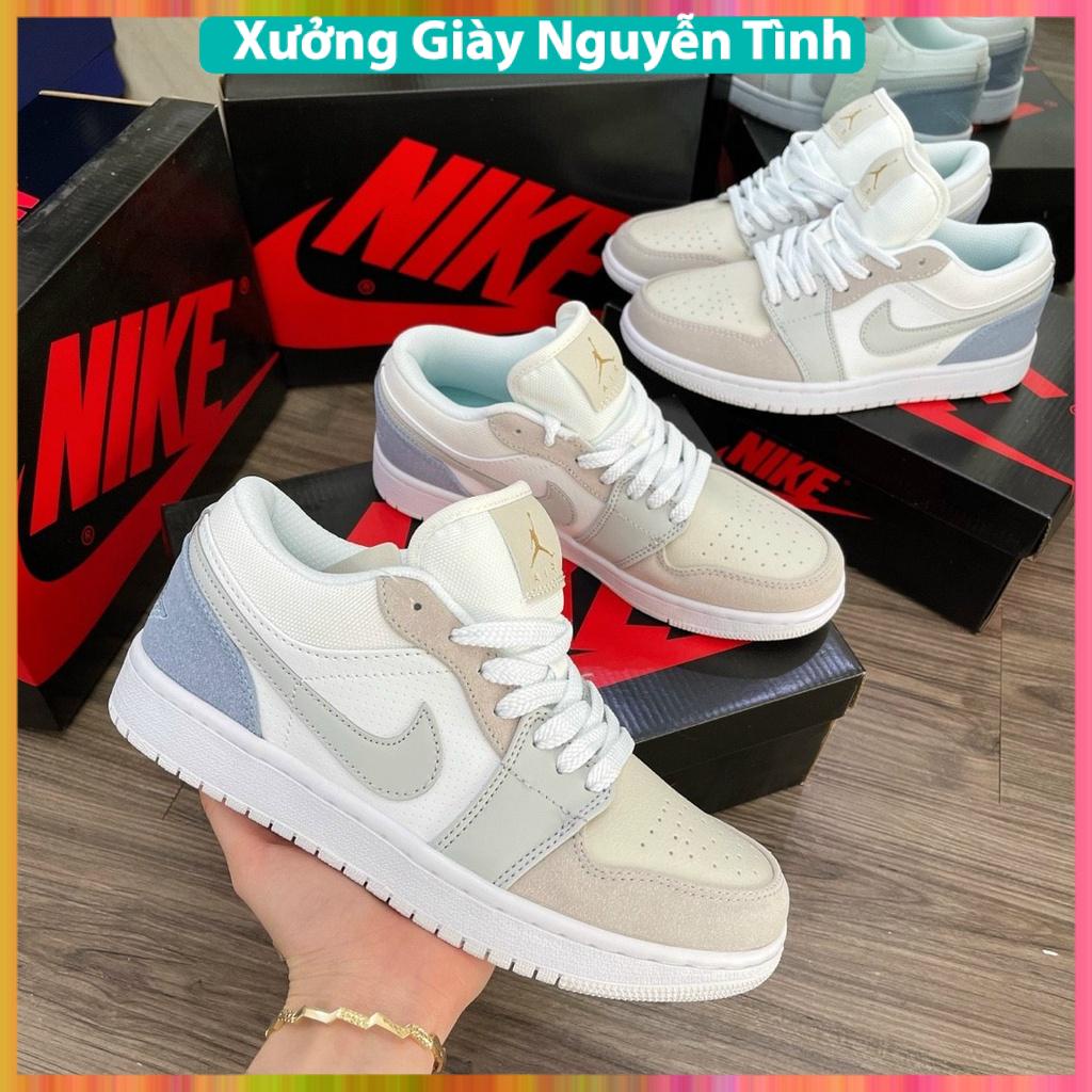 Giày Thể Thao 𝐉𝐨𝐫𝐝𝐚𝐧 𝐜ổ 𝐭𝐡ấ𝐩 ✿ 𝐅𝐫𝐞𝐞 𝐬𝐡𝐢𝐩✿ Giày 𝐉𝐨𝐫𝐝𝐚𝐧 1 Paris Xám Xanh cổ thấp nam nữ full box bill
