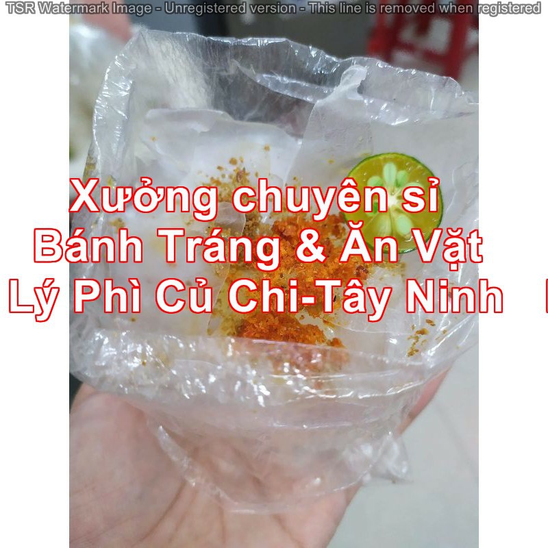 Bánh tráng phơi sương rìa muối tắc 1 xâu 14 bịch