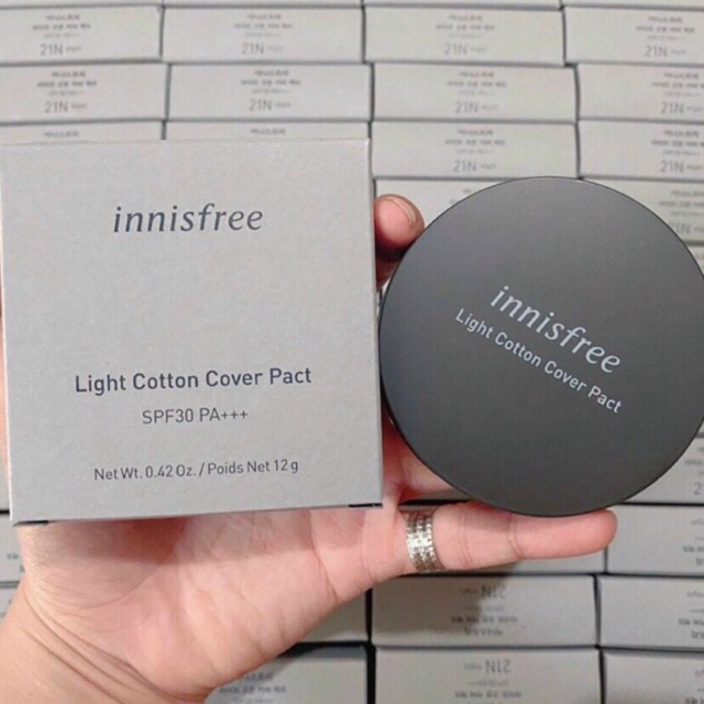 Phấn Innisfree Light Cotton Cover Pact 12g SPF 30