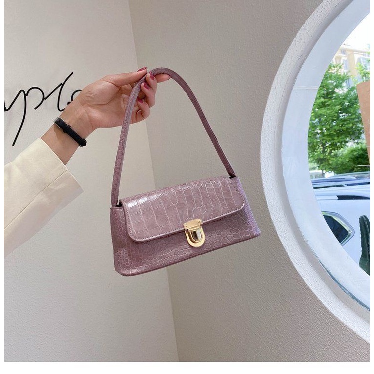 Túi Xách Nữ Kẹp Nách Đeo Vai Xách Tay Họa Tiết Vân Da Cá Sấu Cao Cấp Phong Cách Cá Tính Phù Hợp Đi Chơi Đi Dự Tiệc