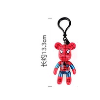 1 Móc Khóa Hình Spider-Man Avengers Gấu Bằng Kim Loại Gắn Điện Thoại Di Động