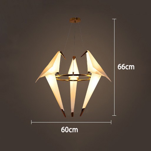 Đèn thả MONSKY ORIGA hiện đại hình chim độc đáo trang trí nội thất cao cấp [ ẢNH THẬT 100%].