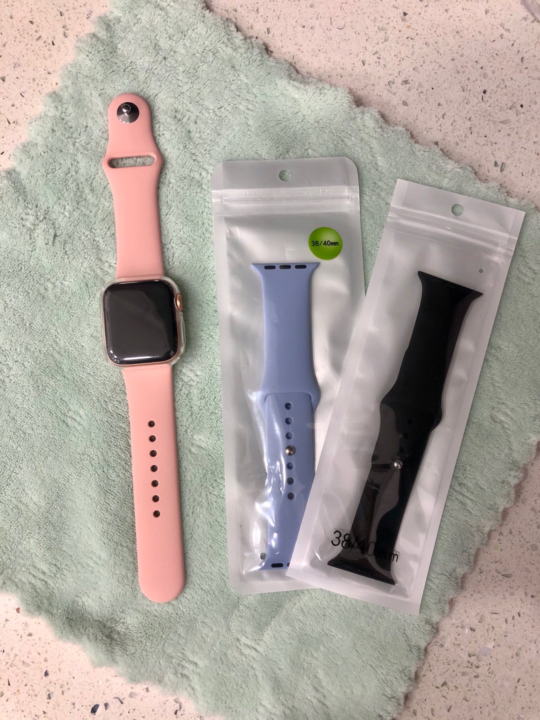 Dây Đeo Silicon Thể Thao Cho Đồng Hồ Thông Minh Apple Watch 38mm 40mm 42mm 44mm