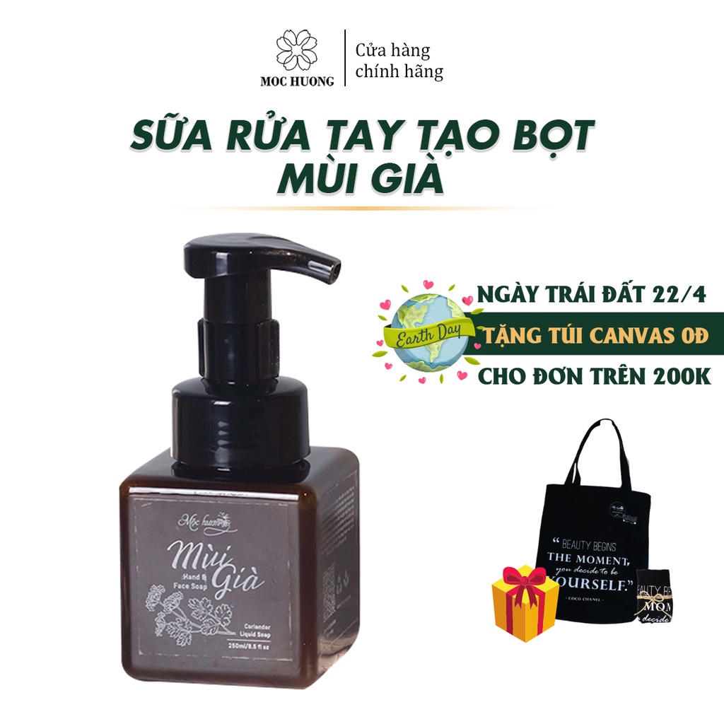 Sữa Rửa Tay Tạo Bọt Mùi Già MỘC HƯƠNG 100% Tự Nhiên Giúp Làm Sạch, Dưỡng Da Mềm Mịn