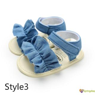 Giày Sandal Đính Nơ Cho Bé Gái