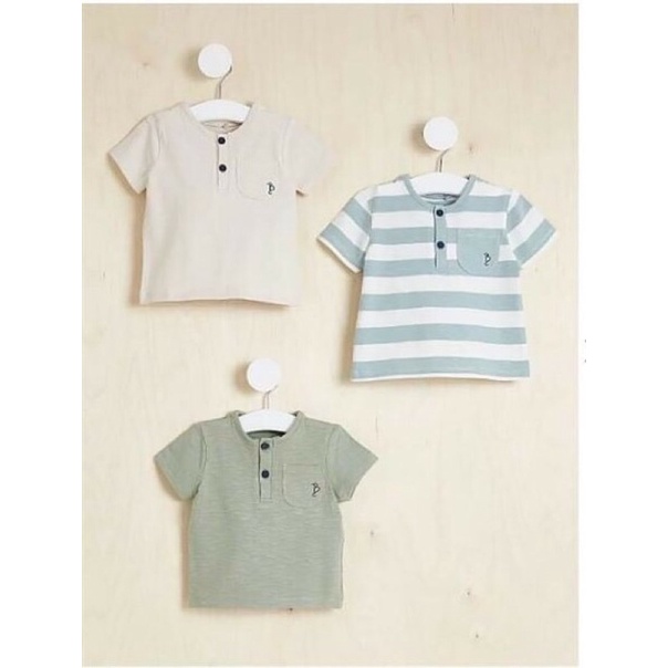 Set 3 áo cộc bé trai