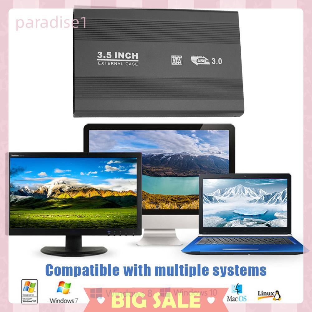 Hộp Đựng Ổ Cứng Ngoài 3.5 inch SATA HDD SSD USB3.0 / USB2.0 | BigBuy360 - bigbuy360.vn