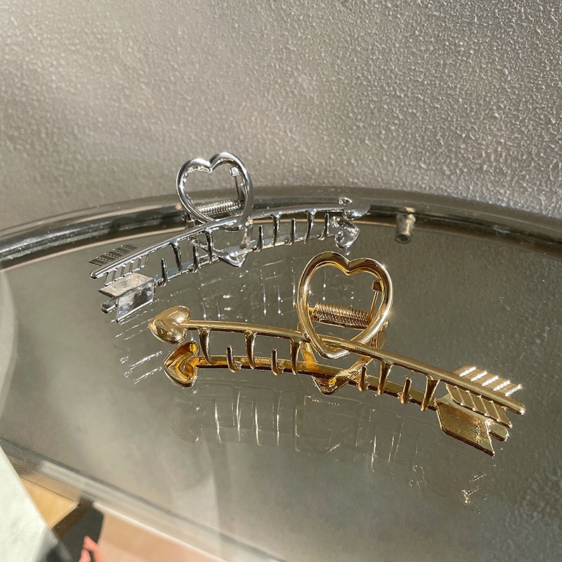 Kẹp Tóc Kim Loại Bóng Thời Trang Hàn Quốc Cá Tính Cho Nữ