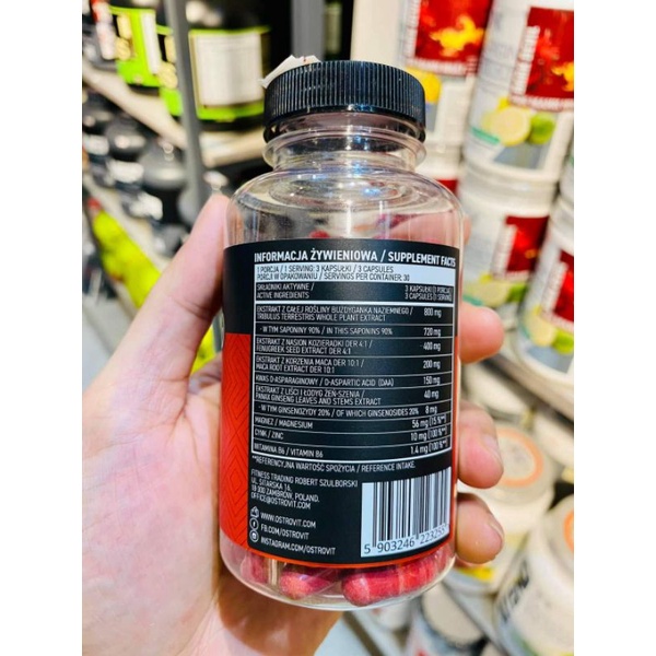 Ostrovit Testo Booster Tăng Testosterone Tăng Cơ Bắp 90 viên