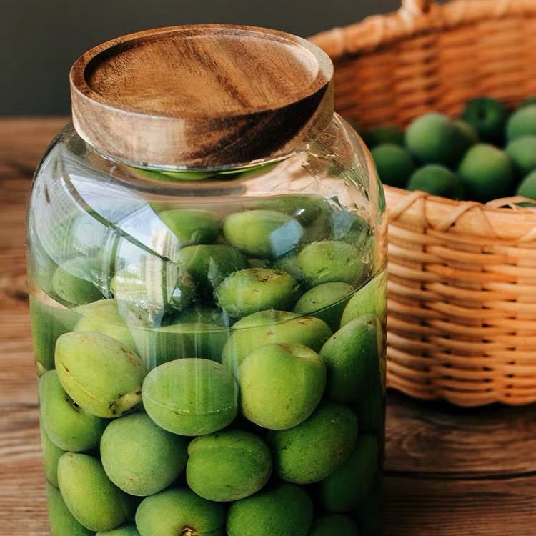 Bình Thủy Tinh Nắp Gỗ, Bình Ngâm LIIN DECOR