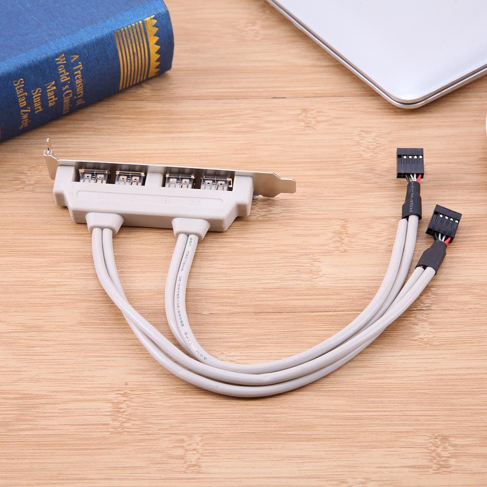 Cáp USB 2.0 mở rộng 4 cổng 9 pin đa năng tiện dụng
