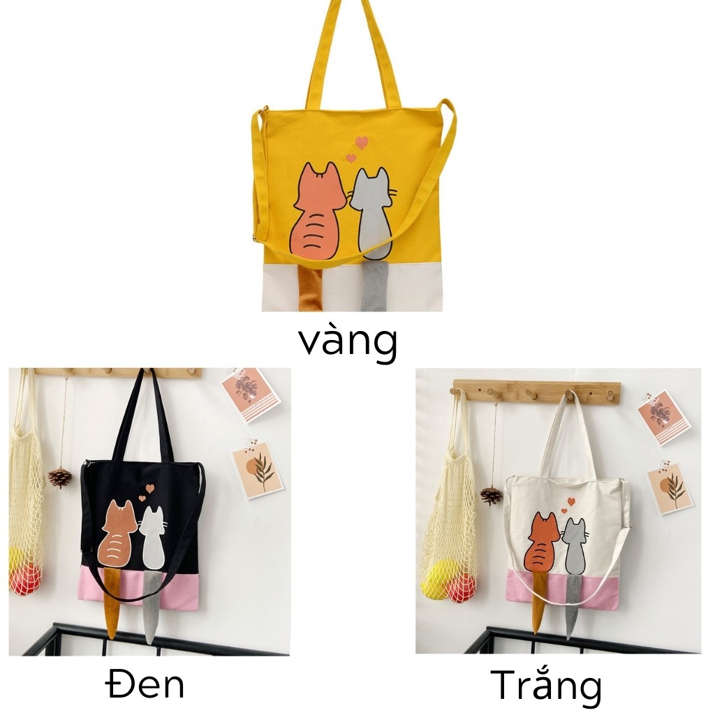 Túi Vải Bố Canvas Tote Đựng Đồ Quần Áo Đeo Vai Thời Trang Giá Rẻ YUNO M29