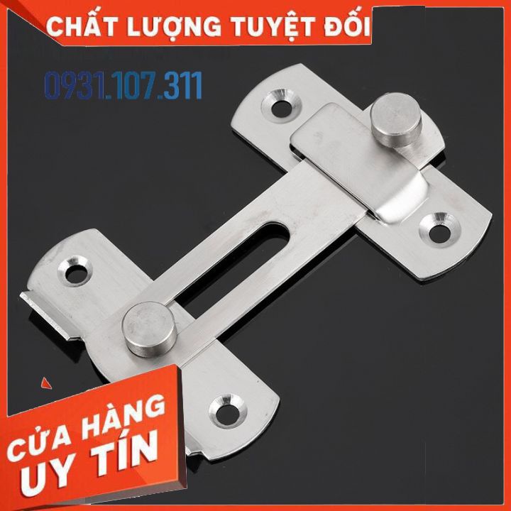 Then khóa cửa, chốt khóa cửa vật liệu bằng thép không gỉ K02 bền bỉ và chắc chắn.