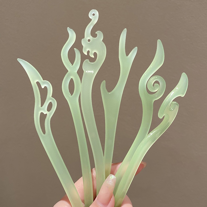 Trâm Cài Tóc Nhựa Resin Đơn Giản Thời Trang Trung Hoa Cho Nữ