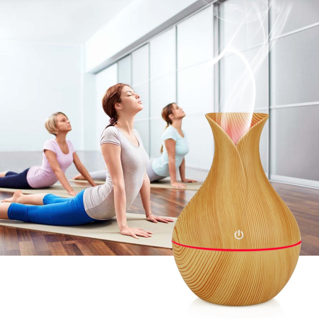 Mẫu 2020- Máy xông tinh dầu, khuêch tán tạo độ ẩm thế hệ mới, đèn led 7 màu _Aroma Diffuser KhanhLinhStore