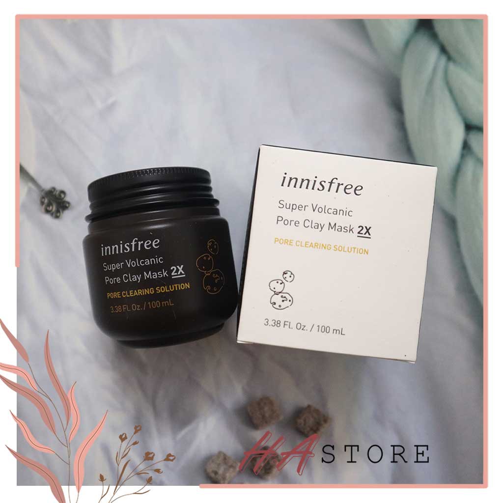 Mặt Nạ Đất Sét Innisfree Super volcanic pore clay mask 2X