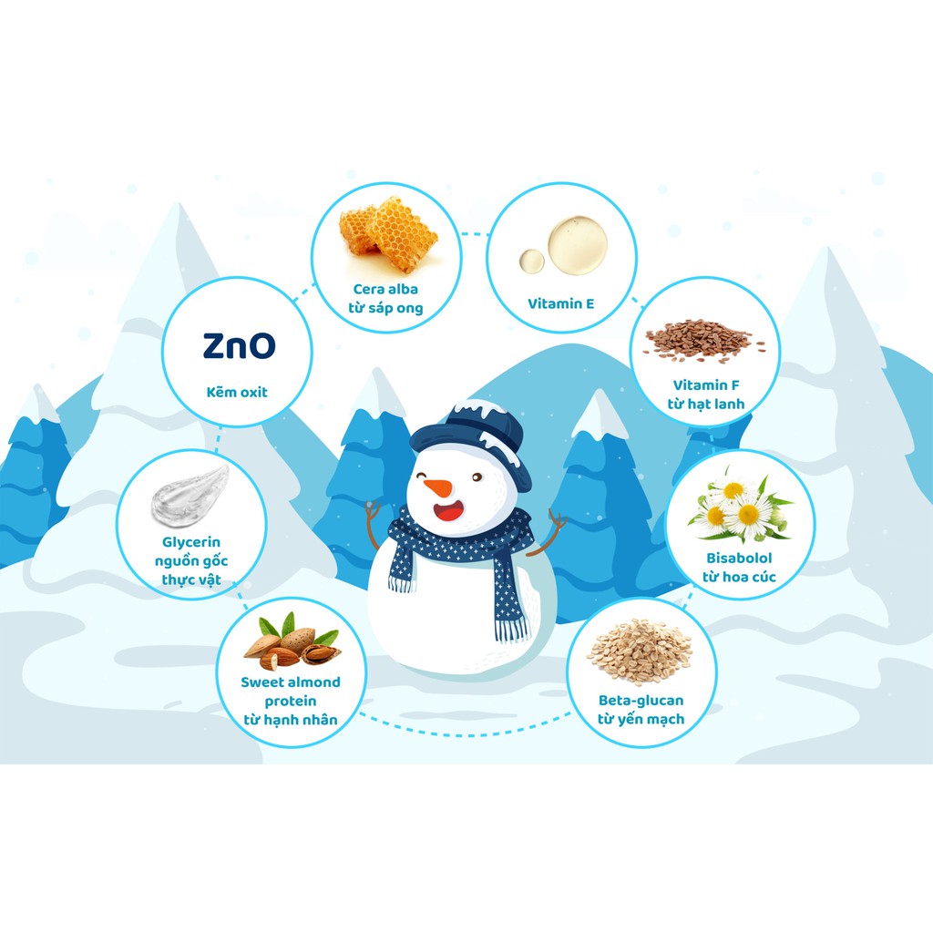 Kem giữ ấm từ sáp ong và vitamin Babycoccole 0M+ 75ml