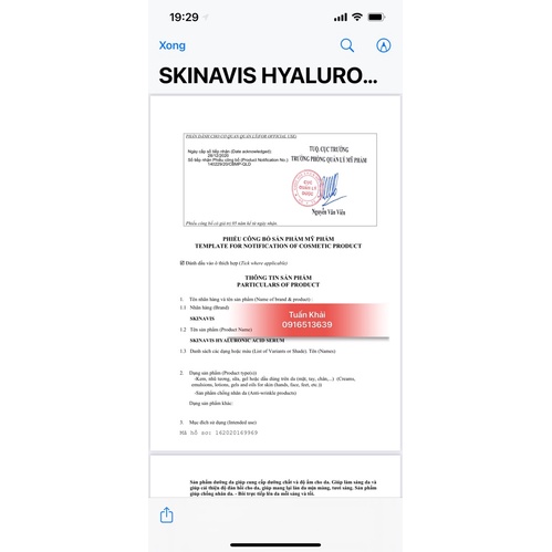 Dưỡng ẩm cho da dầu mụn Skinavis Moisturizer Lotion 60ml