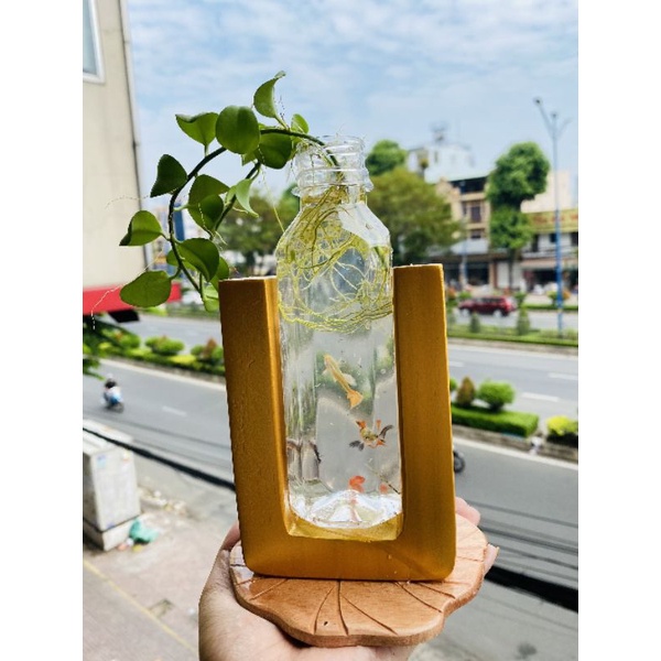 Lọ cắm hoa lá sen để bàn