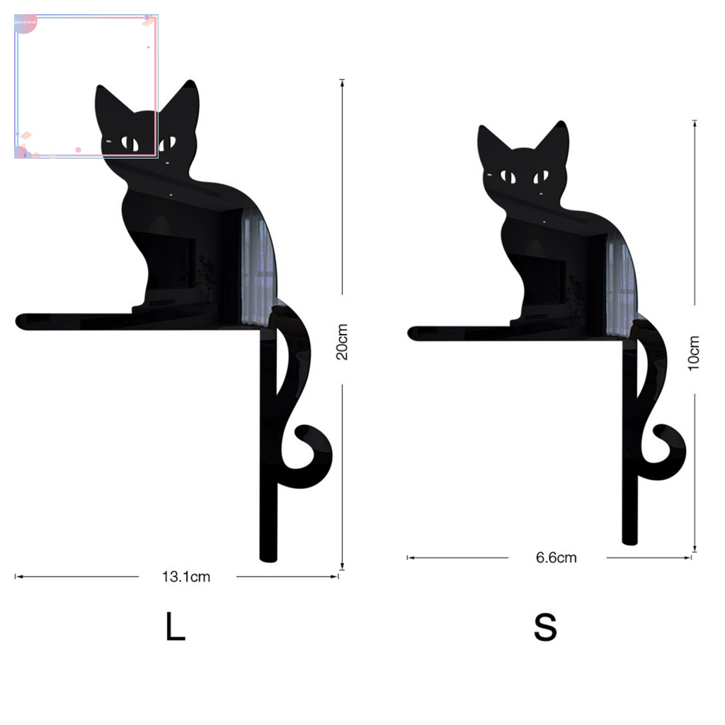 Miếng Dán Trang Trí Công Tắc Hình Mèo 3D Phong Cách Halloween Độc Đáo