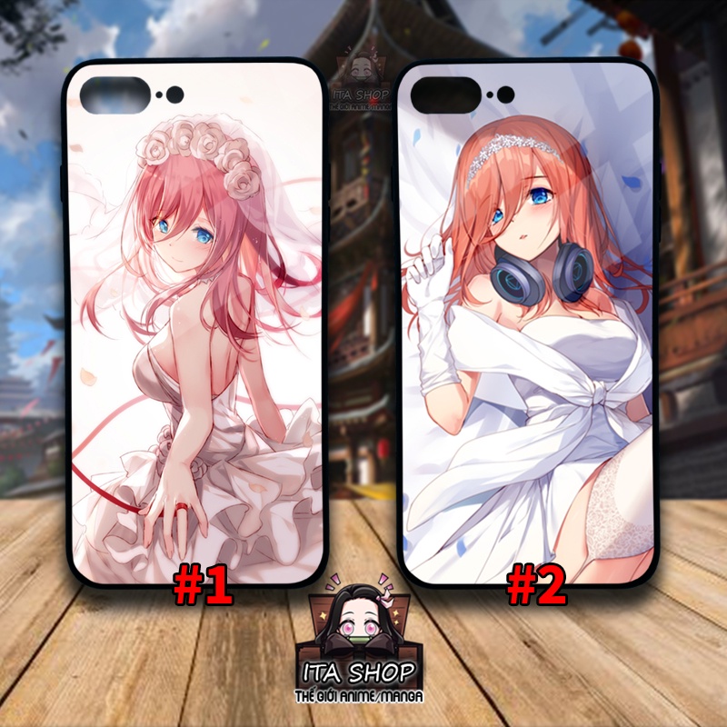 Miku Nakano - Ốp Lưng Anime Iphone 5s 6 6s 6s+ 7+8+ X Xs Xr 11 11 pro max 12 12 pro max
