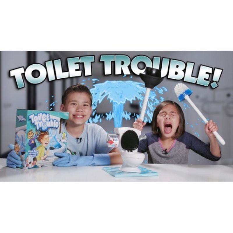 Đồ chơi bồn cầu rắc rối troll phun nước Toilet Truoble ngộ nghĩnh