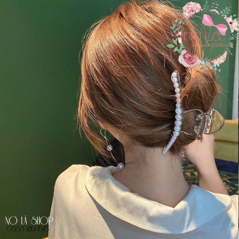 [HÀNG LOẠI 1] Kẹp Tóc Đính Ngọc Trai Giả thời trang cho nữ Phong Cách Hàn Quốc