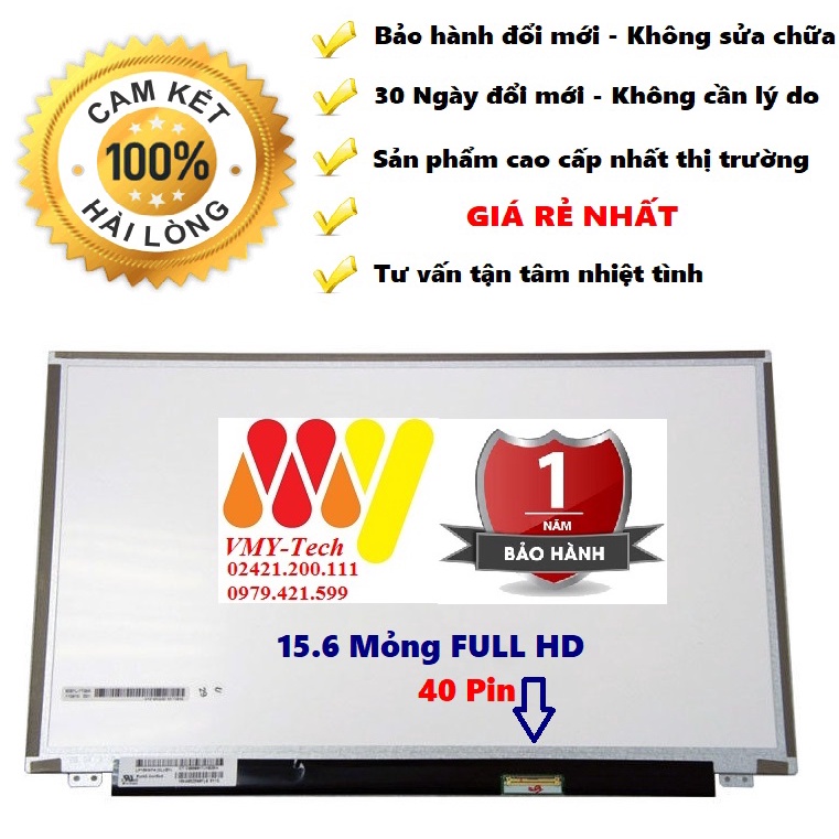 Màn hình laptop Dell Latitude 3540 E5540 E5550 E6540 - Chuẩn kết nối 40 FULL HD