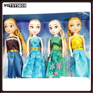 [ RẺ VÔ ĐỐI ] ĐỒ CHƠI TRẺ EM -  BỘ 4 BÚP BÊ ELSA MINI - ĐỒ CHƠI BÚP BÊ