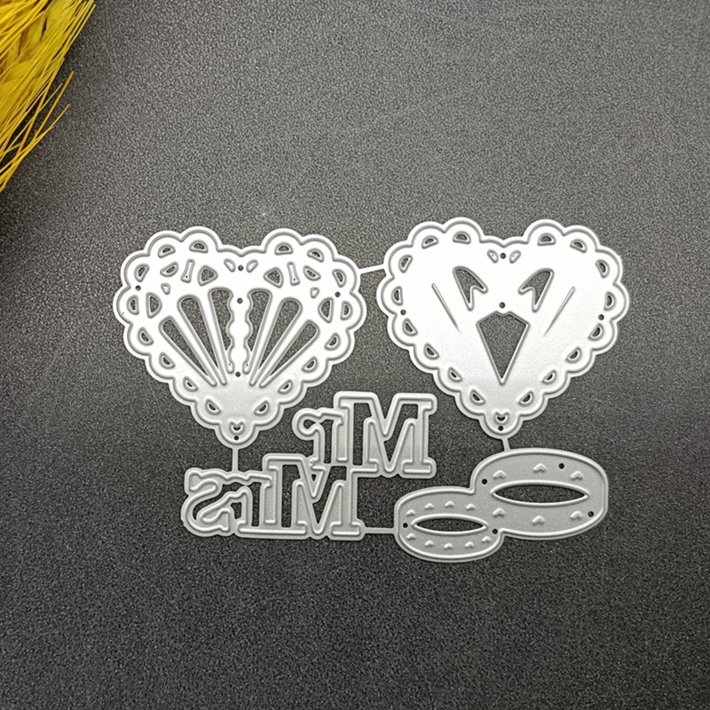 ✿ Khuôn Cắt Giấy Làm Từ Kim Loại Hình Hoa Văn Trang Trí Scrapbook