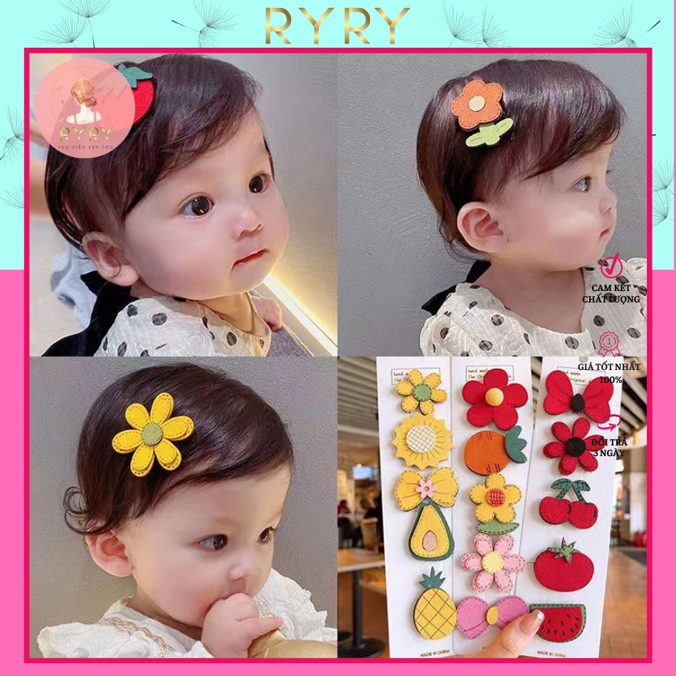 Set 5 Miếng Dán Tóc Tạo Kiểu Dễ Thương Cho Bé