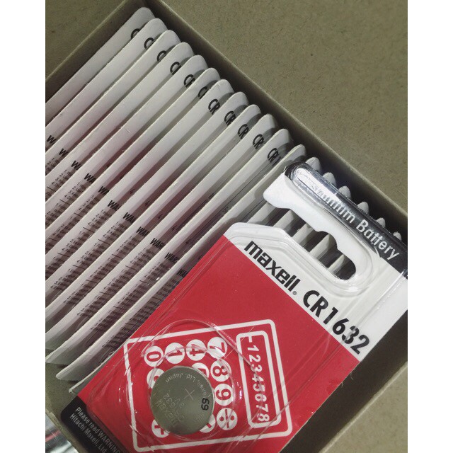 Viên pin Maxell CR1632 3V thay điều khiển xe máy, điều khiển các loại