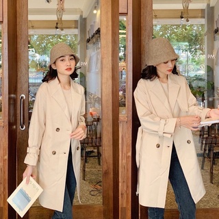 trench coat tay cài be