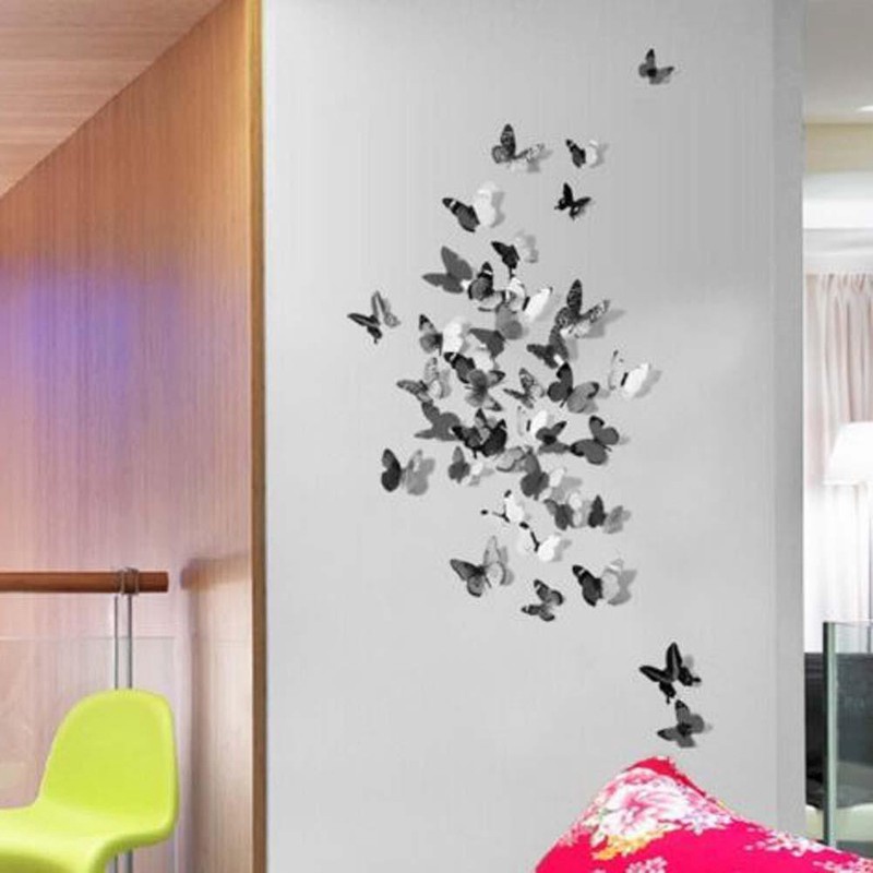 Set 18 Bươm Bướm 3D Dán Tường Trang Trí