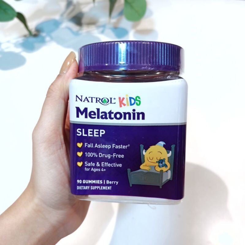 Kẹo dẻo ngủ ngon Natrol Kids Melatonin Gummies 90 viên