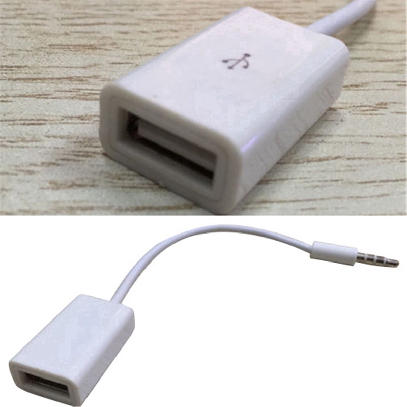 Dây cáp âm thanh chuyển đổi giắc cắm AUX sang cổng USB 2.0
