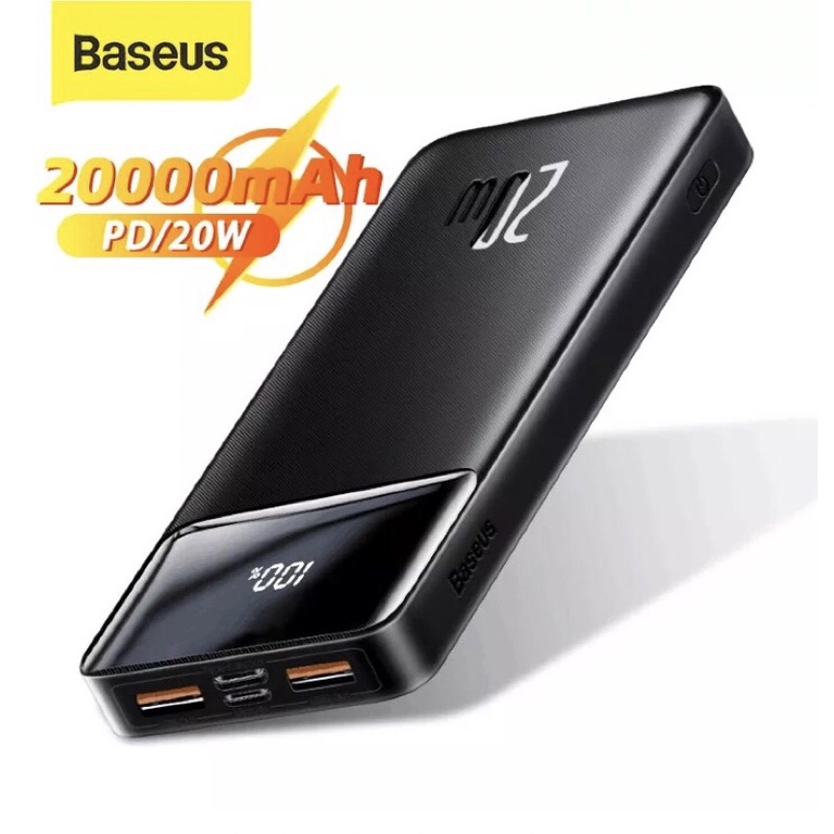 Pin Sạc Dự Phòng Baseus 20000mAh sạc nhanh 20W USB QC 3.0 + PD Nhanh Nhỏ Gọn Cho Samsung