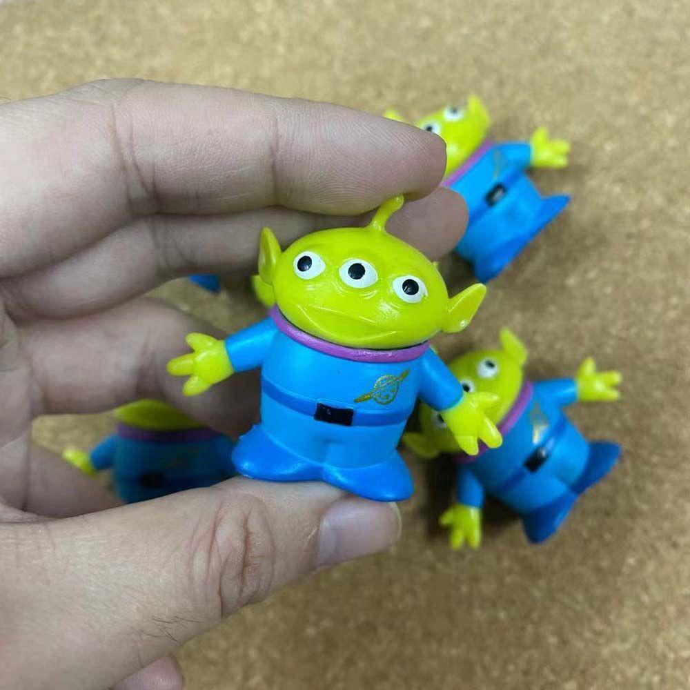 REBUY1 Mô Hình Nhân Vật Người Ngoài Hành Tinh Hoạt Hình Màu Xanh Lá Cây Trang Trí Bàn Làm Việc