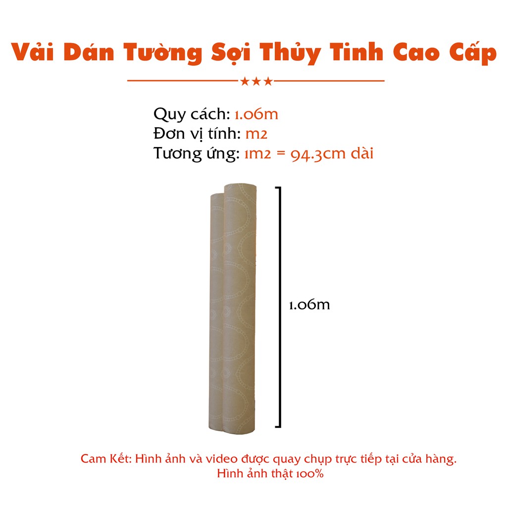 Vải Dán Tường Sợi Thủy Tinh Cao Cấp Trơn 1 Màu Siêu Chống Ẩm, Siêu Bền, Siêu Đẹp, Siêu Đẳng Cấp